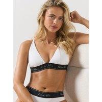 Calvin Klein Icon Cotton Modal Triangle Bra - White