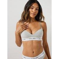 Calvin Klein Bralette Icon Cotton Modal - Grey Heather