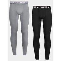 Nike Mens Ultra Comfort Stretch 2 Pack Long Johns - Grey