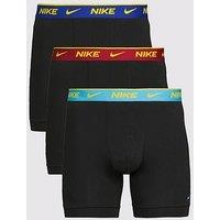 Nike Essential Cotton Stretch 3 Pack Boxer Brief - Black