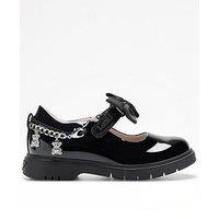 Lelli Kelly Teddy Charm Chain Chunky School Shoes - Black