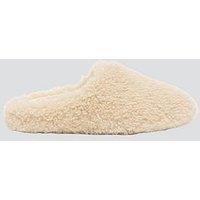 Loungeable Cosy Faux Mongolian Mule Slipper - Cream