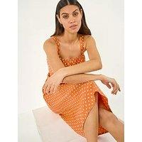 Roman Polka Dot Strappy Dress