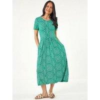 Roman Petite Aztec Gathered Dress