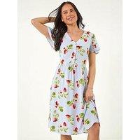 Roman Petite Strawberry Print Pocket Dress