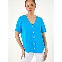 Roman Petite Button Through Blouse