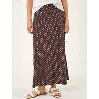 Roman Polka Dot Midi Skirt