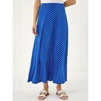 Roman Polka Dot Midi Skirt