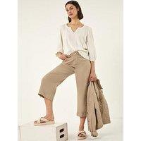 Roman Wide Leg Stretch Denim Culottes