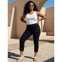 Roman Curve Cropped Stretch Denim Jeggings