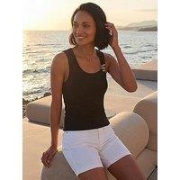 Roman Dusk Metallic Trim Stretch Vest