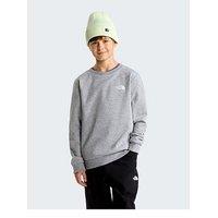 The North Face Boys Simple Dome Crew Neck Sweatshirt - Grey