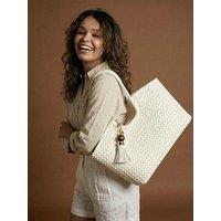 Luella Grey Lillie Whipstitch Tote In White