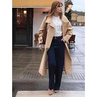 Mint Velvet Funnel Trench Coat - Neutral