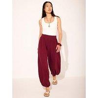 Mint Velvet Red Jersey Balloon Trouser