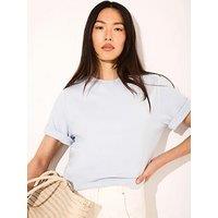 Mint Velvet Ultimate Cotton T-Shirt - Blue
