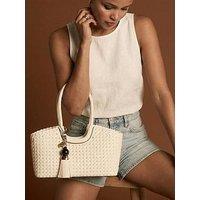 Luella Grey Paige Small Whipstitch Tote In White