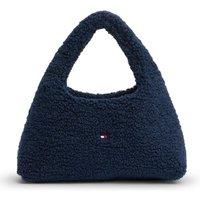 Tommy Hilfiger Girls Teddy Textured Flag Detail Grab Bag - Dark Blue