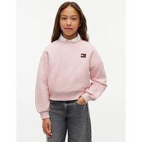Tommy Hilfiger Girls Heritage Flag Sweatshirt - Pink