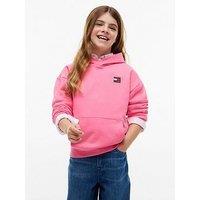 Tommy Hilfiger Girls Flag Heritage Hoodie - Pink