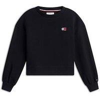 Tommy Hilfiger Heritage Logo Sweatshirt And Leggings Set - Black