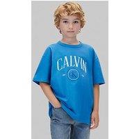 Calvin Klein Jeans Boys Ck Circle Short Sleeve T-Shirt - Blue