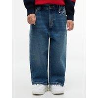 Tommy Hilfiger Younger Boys Wide Leg Elasticated Waist Stretch Jeans - Blue