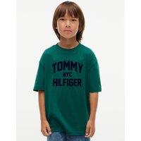Tommy Hilfiger Boys Brand Love Short Sleeve T-Shirt - Green