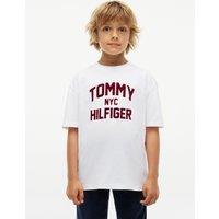Tommy Hilfiger Boys Brand Love Short Sleeve T-Shirt - White