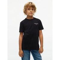 Tommy Hilfiger Boys Essential Logo Short Sleeve T-Shirt - Black