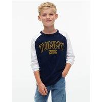 Tommy Hilfiger Boys Varsity Long Sleeve T-Shirt - Dark Blue