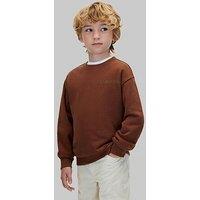Calvin Klein Jeans Boys Back Print Sweatshirt - Brown