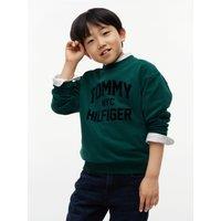 Tommy Hilfiger Boys Brand Love Crewneck Sweatshirt - Green