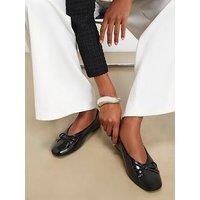 River Island Bow Ballet Pumps - Black