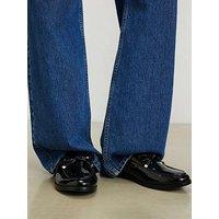 River Island Bow Loafer School Shoe - Black