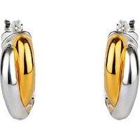 Seol + Gold Mixed Metal Mini Hoops