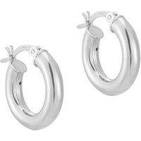 Seol + Gold Sterling Silver Thick Creole Hoops