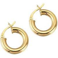 Seol + Gold 18Ct Gold Plated Thick Creole Hoops