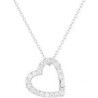 Seol + Gold Sterling Silver Heart Cz Clasp Charm Connector With Chain