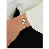Seol + Gold Sterling Silver Claddagh Bangle