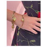Seol + Gold 18Ct Gold Plated Claddagh Bangle