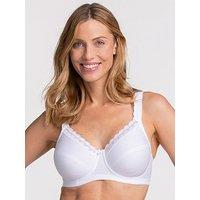 Miss Mary Of Sweden Cotton Comfort Underwired Bra - White
