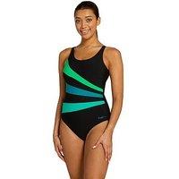 Zoggs Womens Evergreen Sandon Adjustable Scoopback Swimsuit - Black