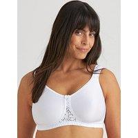 Miss Mary Of Sweden Smooth Lacy Non-Wired T-Shirt Bra - White