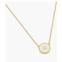 Marc Jacobs Button Pendant Necklace - Gold