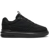 Clarks Kids Dawley Sport Leather Trainer - Black