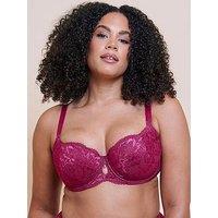 Curvy Kate Boost Sweetheart Padded Balcony Bra - Magenta Pink