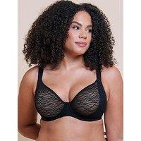 Curvy Kate Smoothie Lace Moulded Balcony Bra - Black