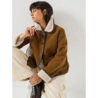 Barbour Penny Fleece Casual Jacket - Brown