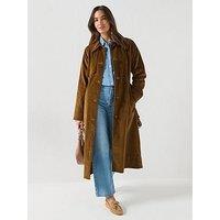 Barbour Antonella Cord Trench Casual Jacket